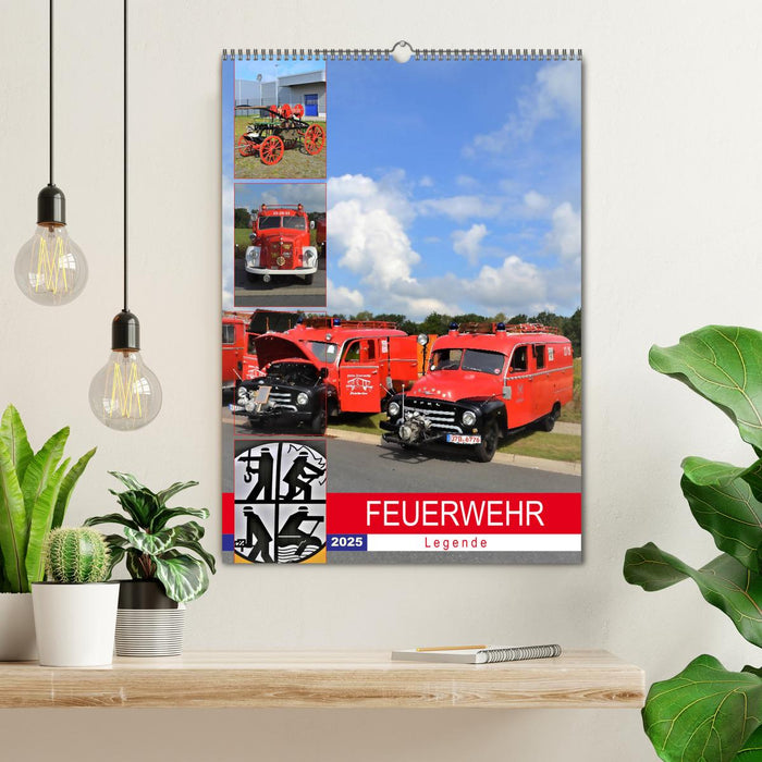 FEUERWEHR-Legende (CALVENDO Wandkalender 2025)