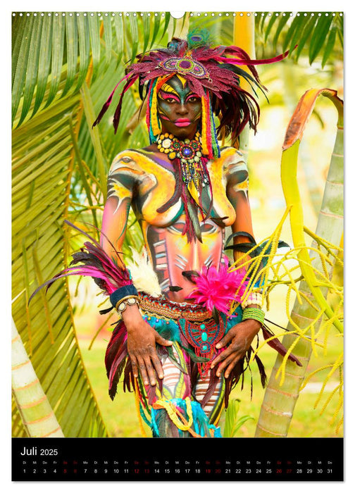 Äquatorialguinea Bodypainting Festival (CALVENDO Premium Wandkalender 2025)