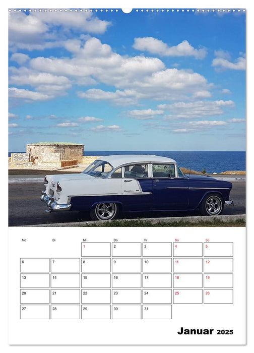 KARIBIK Oldtimer auf Kuba (CALVENDO Premium Wandkalender 2025)