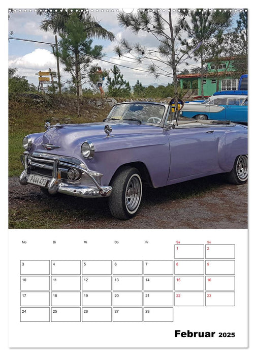 KARIBIK Oldtimer auf Kuba (CALVENDO Premium Wandkalender 2025)