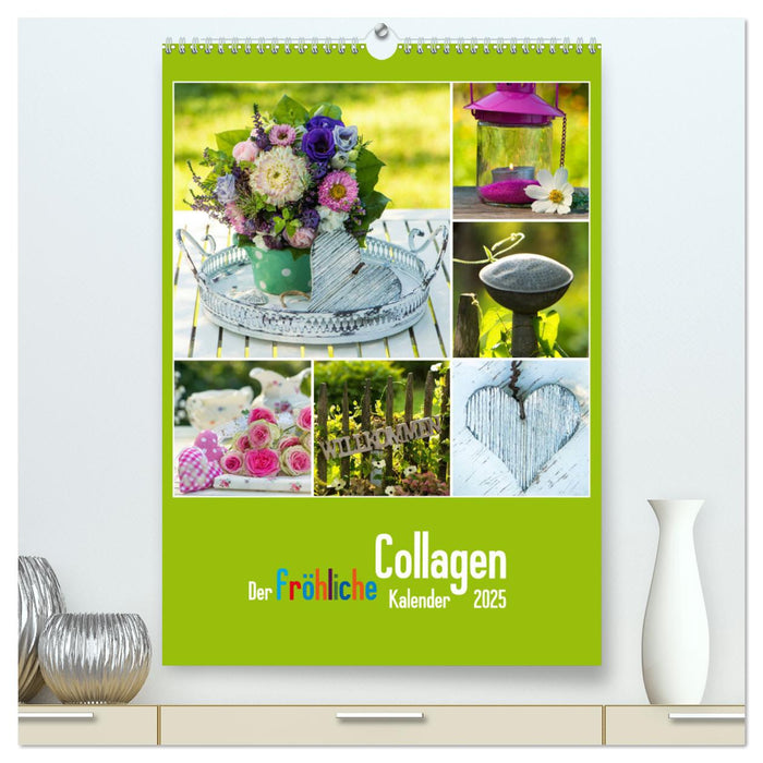 Der kunterbunte Collagen Kalender (CALVENDO Premium Wandkalender 2025)