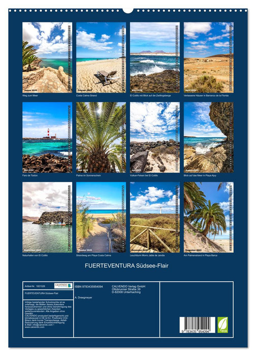 FUERTEVENTURA Südsee-Flair (CALVENDO Premium Wandkalender 2025)