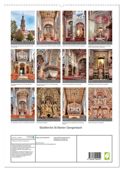 Stadtkirche St.Marien Gengenbach (CALVENDO Premium Wandkalender 2025)