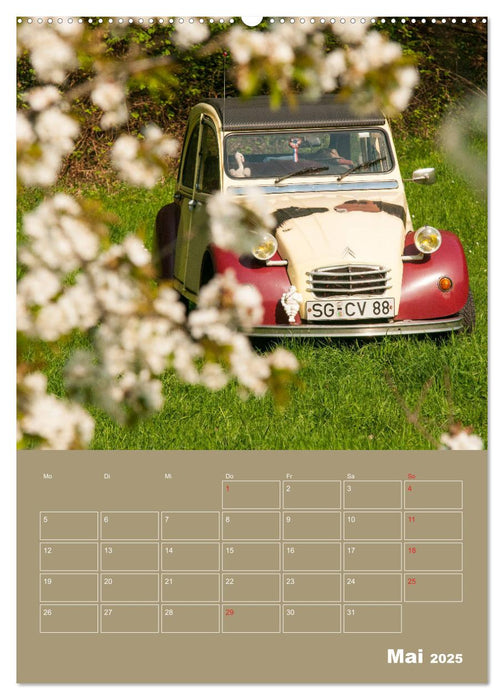 Citroën 2 CV – Flower Power (CALVENDO Wandkalender 2025)