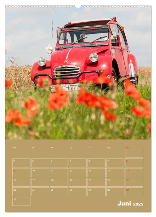 Citroën 2 CV – Flower Power (CALVENDO Wandkalender 2025)