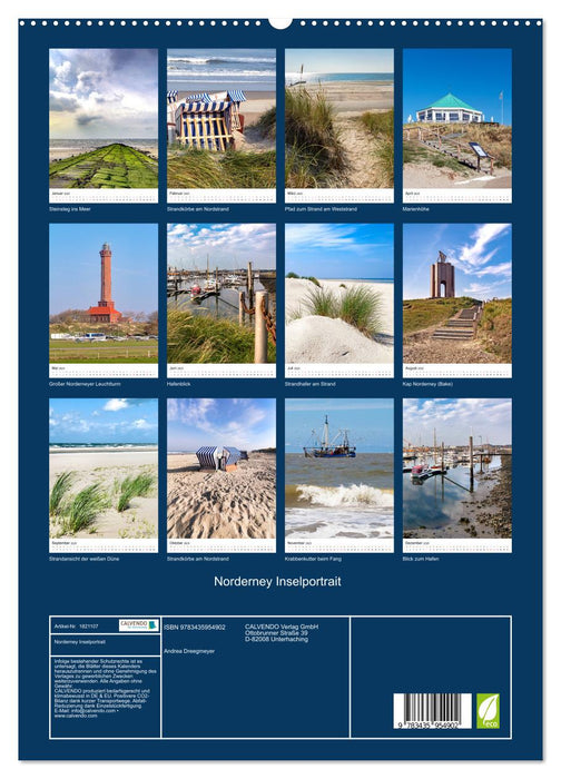 Norderney Inselportrait (CALVENDO Premium Wandkalender 2025)