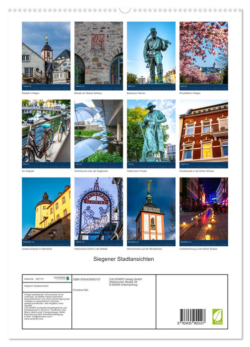 Siegener Stadtansichten (CALVENDO Premium Wandkalender 2025)