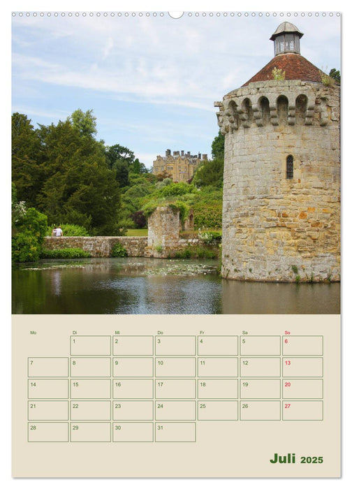 Schlösser und Gärten in England (CALVENDO Premium Wandkalender 2025)