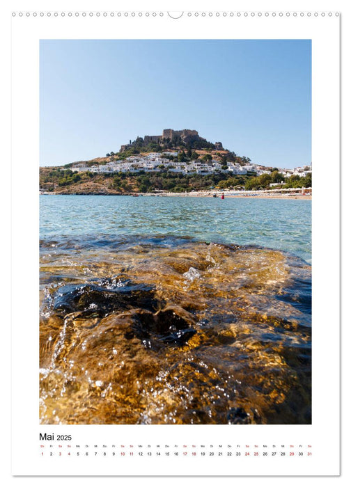 Rhodos, die Sonneninsel (CALVENDO Premium Wandkalender 2025)