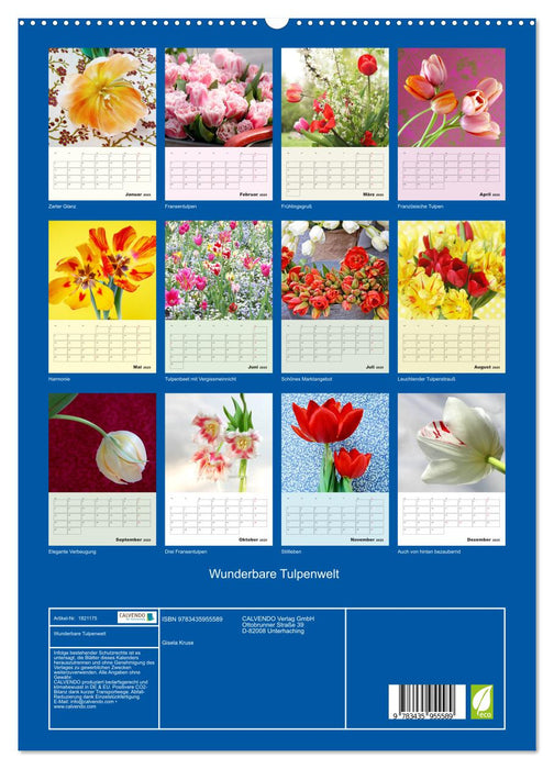 Wunderbare Tulpenwelt (CALVENDO Premium Wandkalender 2025)