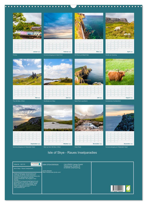 Isle of Skye - Raues Inselparadies (CALVENDO Wandkalender 2025)