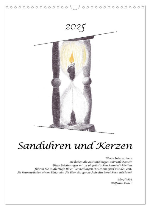 Sanduhren und Kerzen (CALVENDO Wandkalender 2025)