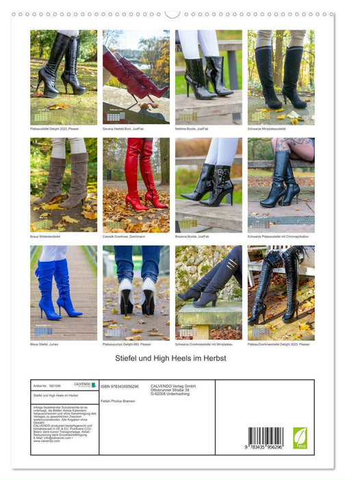 Stiefel und High Heels im Herbst (CALVENDO Premium Wandkalender 2025)