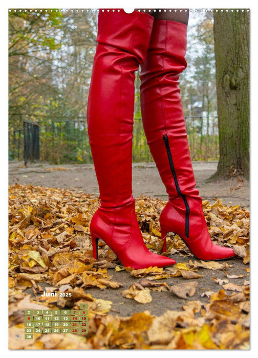 Stiefel und High Heels im Herbst (CALVENDO Premium Wandkalender 2025)