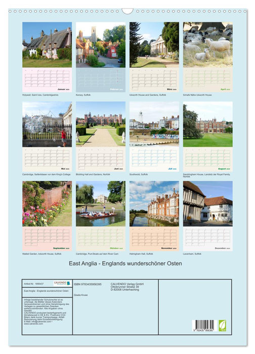 East Anglia - Englands wunderschöner Osten (CALVENDO Wandkalender 2025)