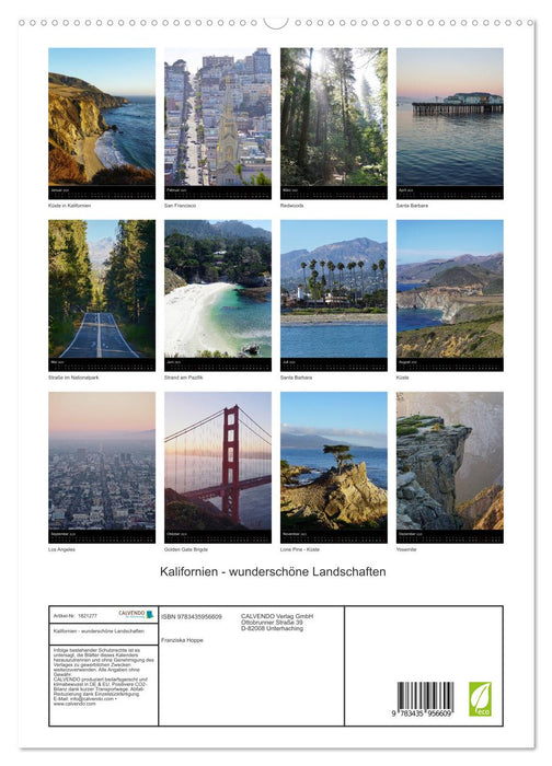 Kalifornien - wunderschöne Landschaften (CALVENDO Premium Wandkalender 2025)
