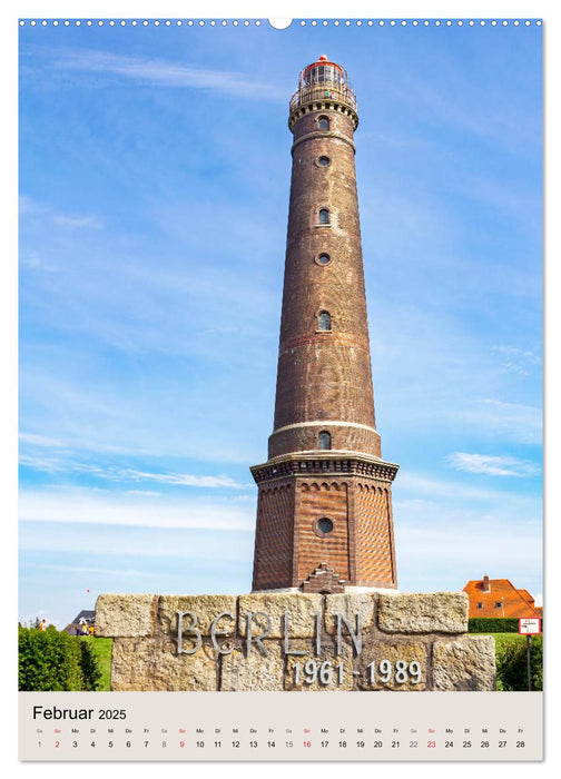 Borkum Strandspaziergang (CALVENDO Premium Wandkalender 2025)