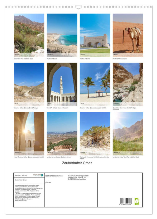 Zauberhafter Oman (CALVENDO Wandkalender 2025)