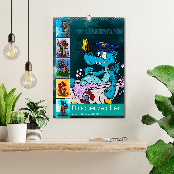 Drachenhoroskop 2025 (CALVENDO Wandkalender 2025)