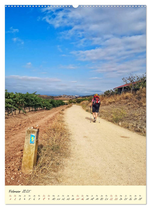 Buen Camino - Auf dem Jakobsweg - Camino Francés (CALVENDO Premium Wandkalender 2025)