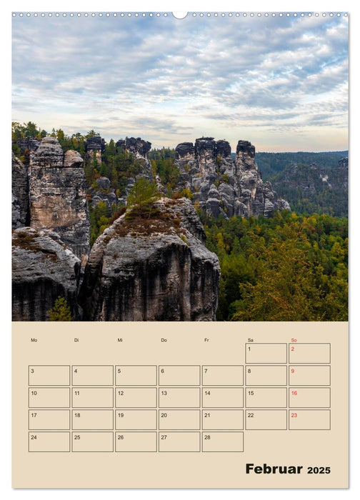 Zauberhafte Sächsische Schweiz (CALVENDO Premium Wandkalender 2025)