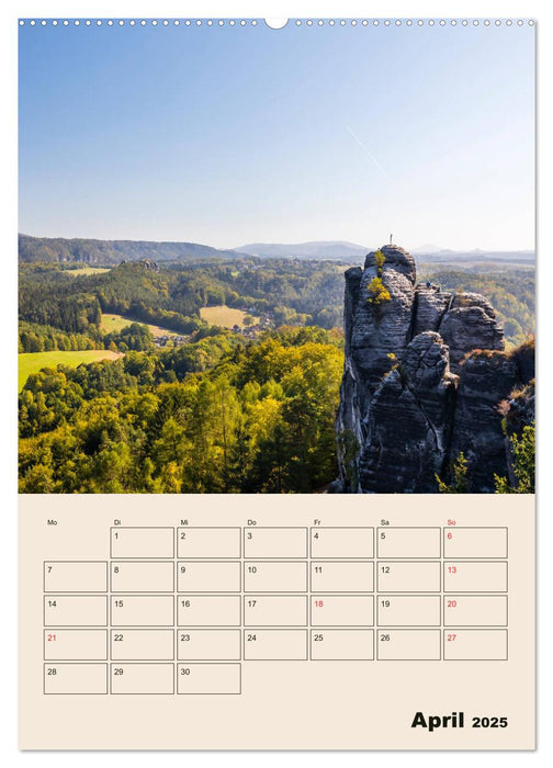 Zauberhafte Sächsische Schweiz (CALVENDO Premium Wandkalender 2025)