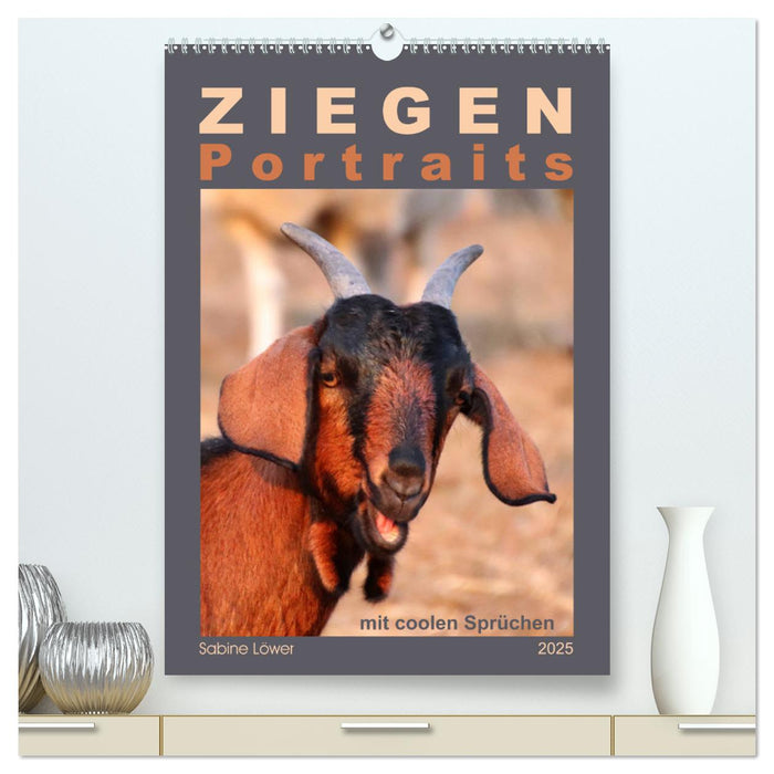 Ziegenportraits (CALVENDO Premium Wandkalender 2025)