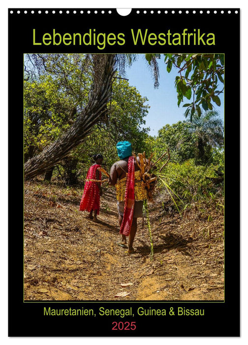 Lebendiges Westafrika - Mauretanien, Senegal, Guinea, Bissau (CALVENDO Wandkalender 2025)