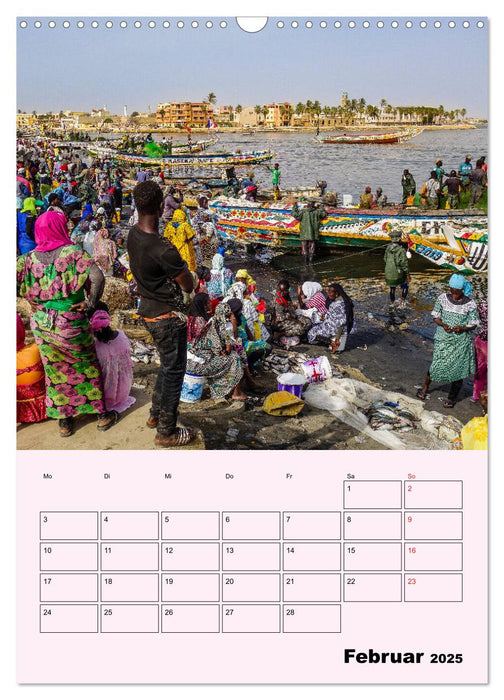 Lebendiges Westafrika - Mauretanien, Senegal, Guinea, Bissau (CALVENDO Wandkalender 2025)