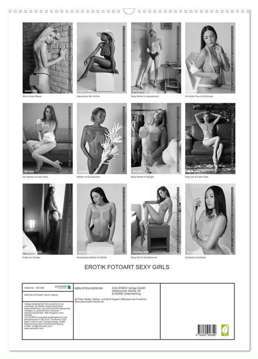 EROTIK FOTOART SEXY GIRLS (CALVENDO Wandkalender 2025)