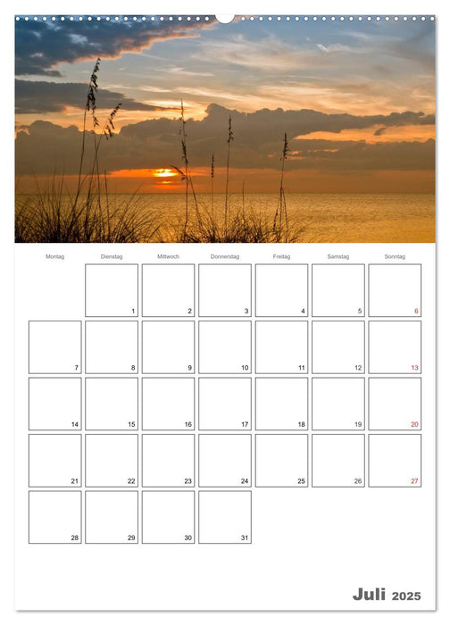 Sommer, Sonne, Freizeit / Terminplaner (CALVENDO Premium Wandkalender 2025)