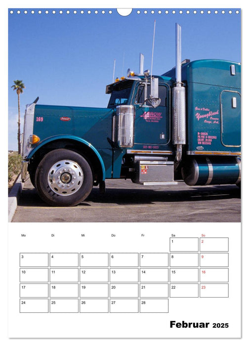 US-Trucks ... unterwegs im amerikanischen Westen - Monatsplaner (CALVENDO Wandkalender 2025)