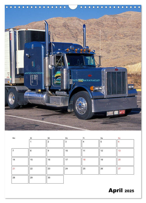 US-Trucks ... unterwegs im amerikanischen Westen - Monatsplaner (CALVENDO Wandkalender 2025)