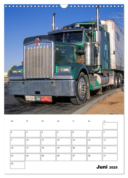 US-Trucks ... unterwegs im amerikanischen Westen - Monatsplaner (CALVENDO Wandkalender 2025)