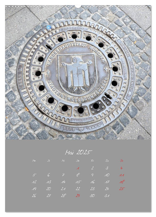 Faszination Kanaldeckel (CALVENDO Premium Wandkalender 2025)