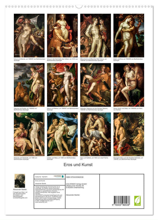 Eros und Kunst (CALVENDO Premium Wandkalender 2025)