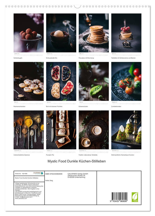 Mystic Food Dunkle Küchen-Stillleben (CALVENDO Premium Wandkalender 2025)