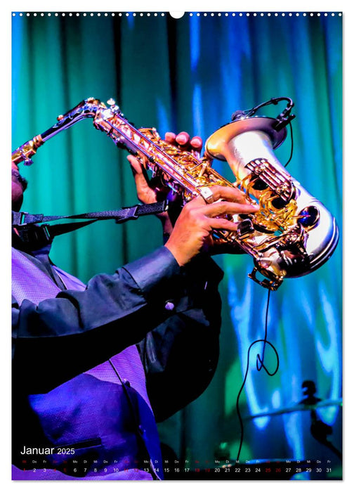 Saxophon live (CALVENDO Wandkalender 2025)