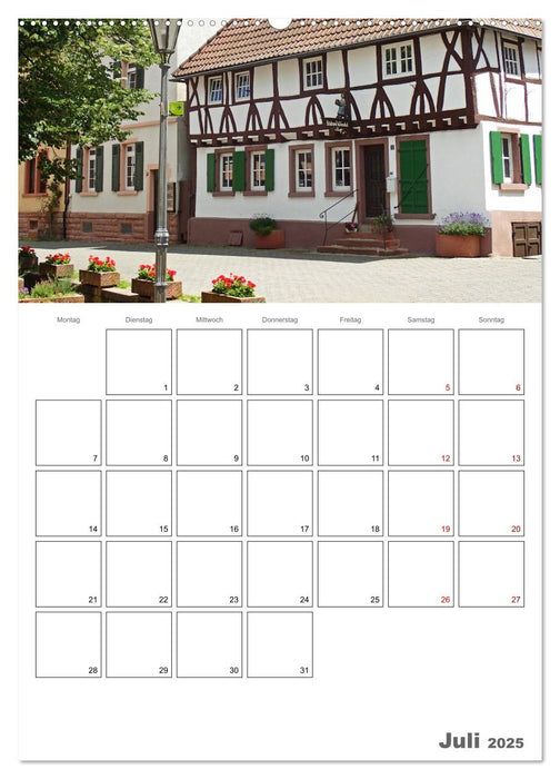 Weinheim an der Bergstraße Planer (CALVENDO Premium Wandkalender 2025)