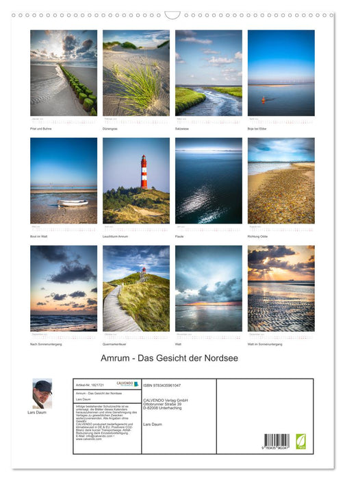 Amrum - Das Gesicht der Nordsee (CALVENDO Wandkalender 2025)