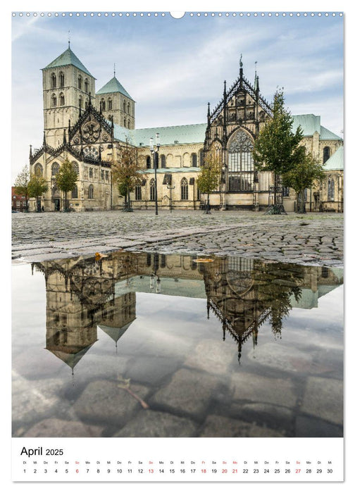 Münster - Spiegelwelten einer Stadt (CALVENDO Premium Wandkalender 2025)