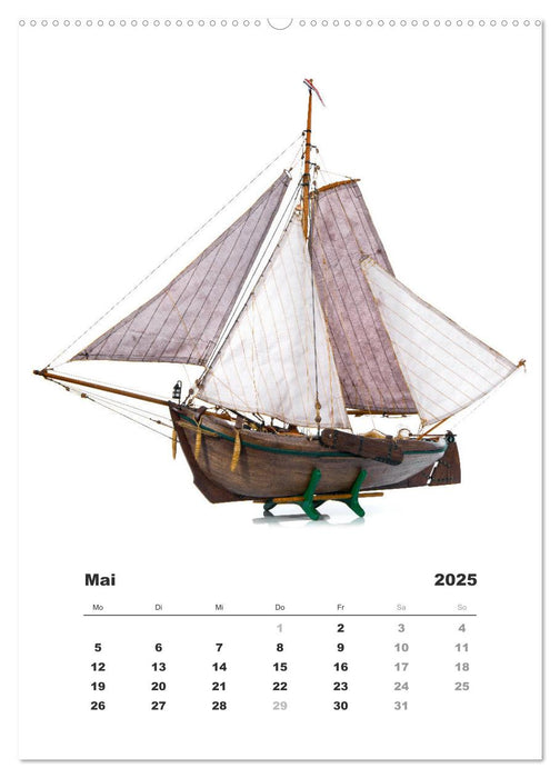 Historische Segelschiffe - Modellbau (CALVENDO Wandkalender 2025)