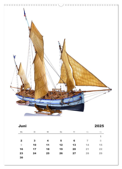 Historische Segelschiffe - Modellbau (CALVENDO Wandkalender 2025)