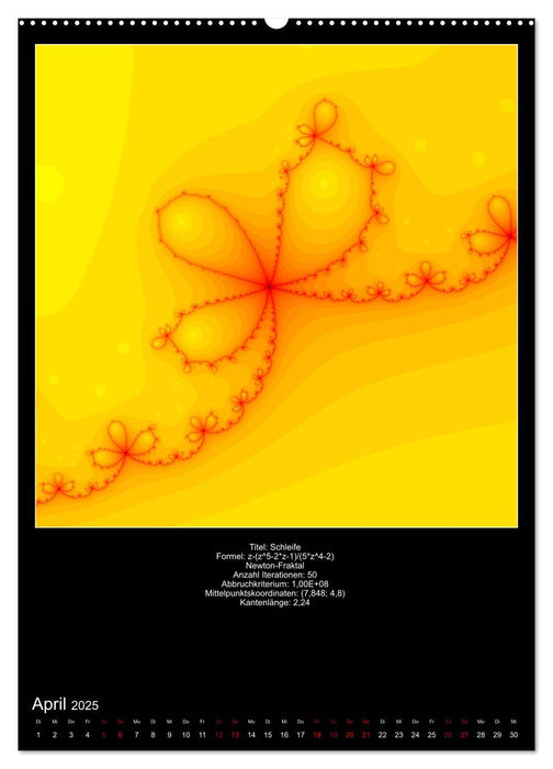 Fraktale zum Selbstnachrechnen (CALVENDO Premium Wandkalender 2025)
