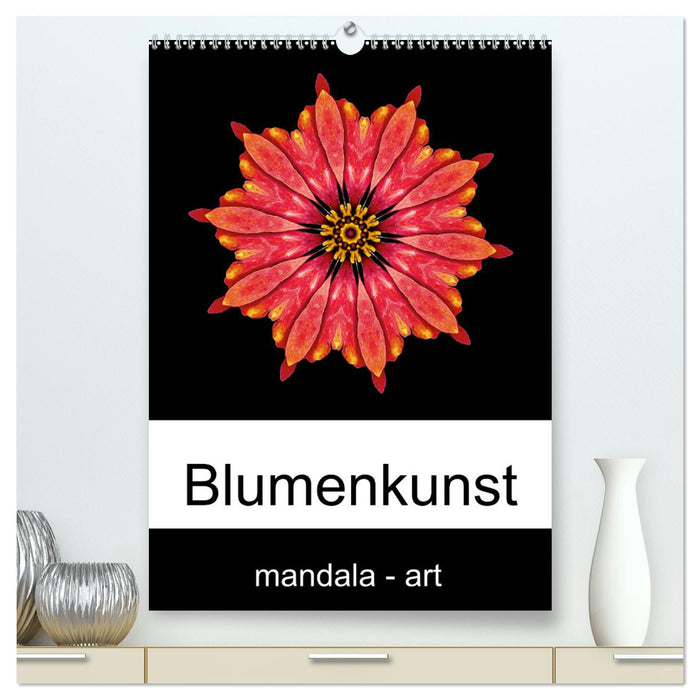 Blumenkunst - mandala-art (CALVENDO Premium Wandkalender 2025)