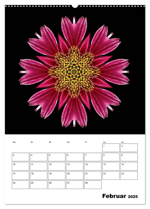 Blumenkunst - mandala-art (CALVENDO Premium Wandkalender 2025)