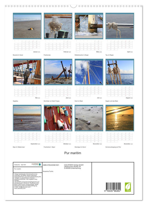 Pur maritim (CALVENDO Premium Wandkalender 2025)