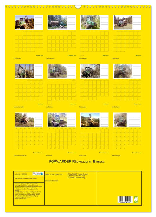 FORWARDER Rückezug im Einsatz (CALVENDO Wandkalender 2025)