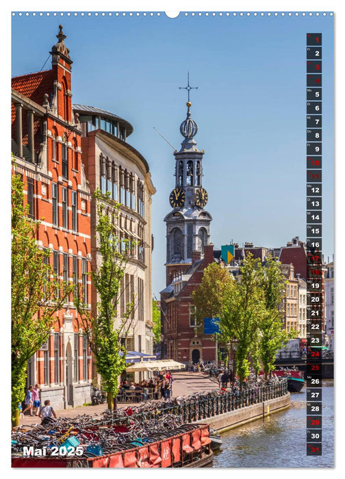 AMSTERDAM Charmantes Stadtherz (CALVENDO Premium Wandkalender 2025)