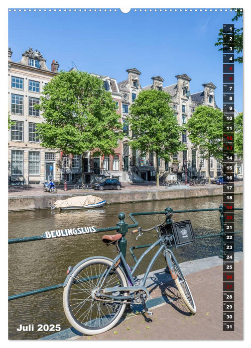 AMSTERDAM Charmantes Stadtherz (CALVENDO Premium Wandkalender 2025)